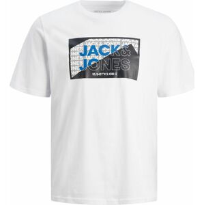 Tričko jack & jones modrá / černá / bílá