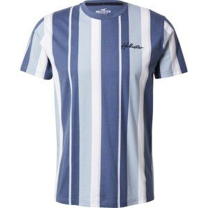 Tričko Hollister námořnická modř / opálová / bílá