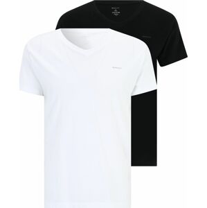 Tričko Gant černá / bílá