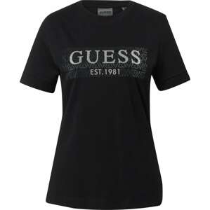 Funkční tričko 'BEULAH' Guess antracitová / černá / offwhite