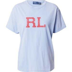 Tričko 'PRIDE' Polo Ralph Lauren světlemodrá / červená