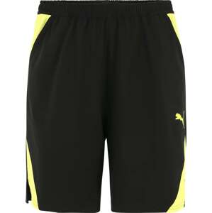 Sportovní kalhoty 'Ultrabreathe 7' Puma limone / černá