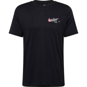 Funkční tričko Nike fialová / oranžová / černá / bílá