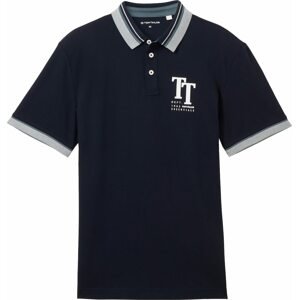 Tričko Tom Tailor tmavě modrá / bílá