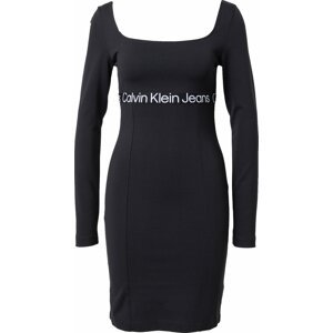 Šaty 'MILANO' Calvin Klein Jeans černá / bílá