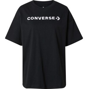 Tričko Converse černá / bílá