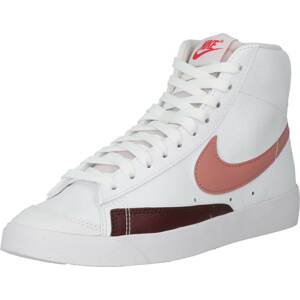 Kotníkové tenisky Nike Sportswear starorůžová / burgundská červeň / bílá