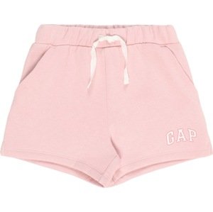 Kalhoty GAP pink / světle růžová / bílá