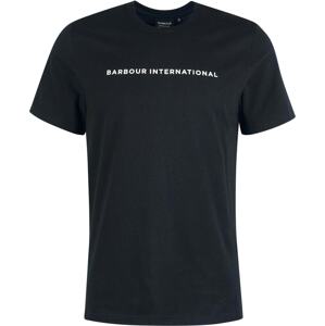 Tričko Barbour International černá / bílá