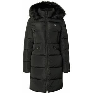 Zimní kabát Calvin Klein Jeans černá / bílá