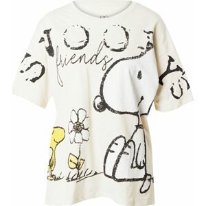 Tričko 'Snoopy & Friends' Frogbox krémová / žlutá / černá / bílá
