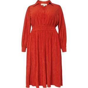Šaty Michael Kors Plus rezavě červená