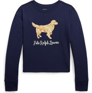 Tričko Polo Ralph Lauren béžová / písková / námořnická modř