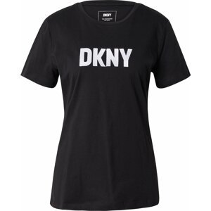 Tričko 'FOUNDATION' DKNY černá / přírodní bílá