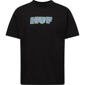 Tričko HUF azurová / světle zelená / červenofialová / černá