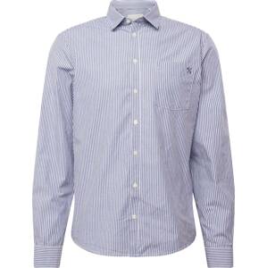 Košile 'Anton' casual friday enciánová modrá / černá / bílá