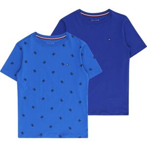Tričko Tommy Hilfiger Underwear nebeská modř / tmavě modrá / červená / bílá