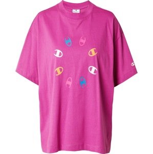 Tričko Champion Authentic Athletic Apparel světlemodrá / žlutá / pink / bílá