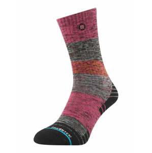 Stance Ponožky 'CROSSING PATHS'  šedá / tmavě oranžová / pink / černá