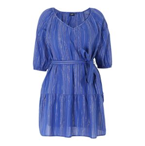 Gap Petite Šaty 'ELBOW' modrá / stříbrná