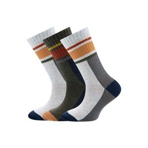 EWERS Ponožky světle šedá / khaki / jasně oranžová / bordó