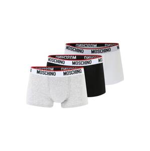 Moschino Underwear Boxerky šedý melír / červená / černá / bílá