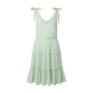 VILA Letní šaty pastelově zelená