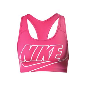 NIKE Sportovní podprsenka 'Swoosh Futura' pink / bílá