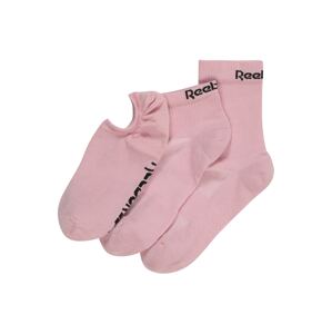 Reebok Sport Sportovní ponožky  pink / černá