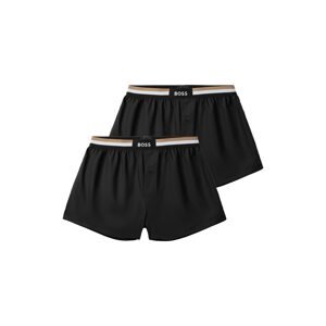 BOSS Black Pyžamové kalhoty 'Web'  cappuccino / černá / bílá