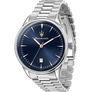 Maserati Analogové hodinky  tmavě modrá / zlatá / stříbrná