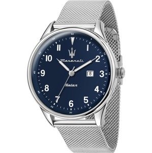 Maserati Analogové hodinky  námořnická modř / stříbrná