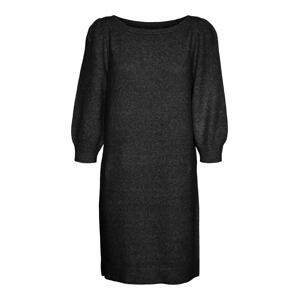 Vero Moda Tall Úpletové šaty 'DOFFY'  černý melír