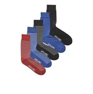 JACK & JONES Ponožky 'MARC'  tmavě modrá / burgundská červeň / černá / bílá