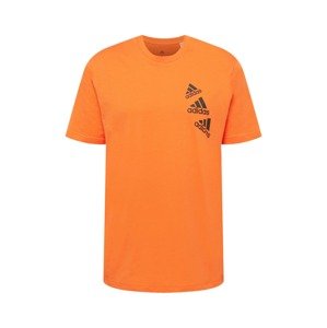 ADIDAS SPORTSWEAR Funkční tričko oranžová / černá