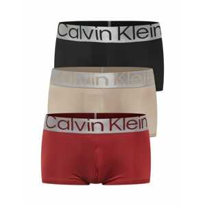 Calvin Klein Underwear Boxerky  písková / stříbrně šedá / vínově červená / černá