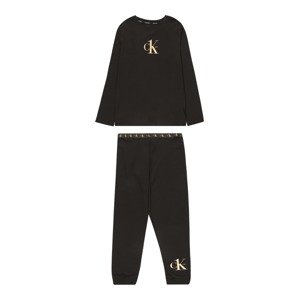 Calvin Klein Underwear Pyžamo  zlatá / černá