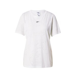 Reebok Sport Funkční tričko  černá / bílá