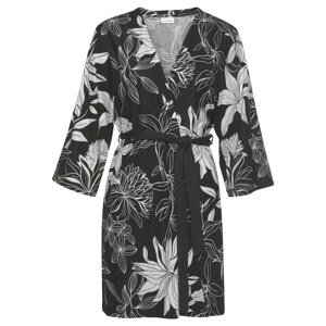 LASCANA Kimono černá / bílá