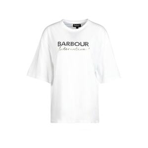Barbour International Tričko zlatá / černý melír / bílá