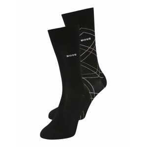 BOSS Black Ponožky 'Overcheck'  béžová / černá / bílá