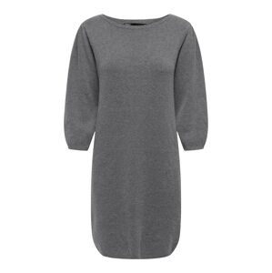 ONLY Úpletové šaty 'RICA' šedý melír