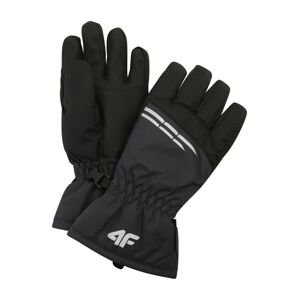 4F Sportovní rukavice antracitová / černá / bílá