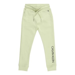Calvin Klein Jeans Kalhoty  pastelově zelená / černá
