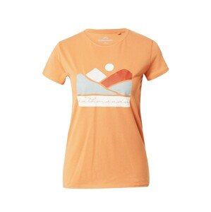 Kathmandu Funkční tričko 'Mountain Valley' rezavě hnědá / mátová / oranžová / bílá