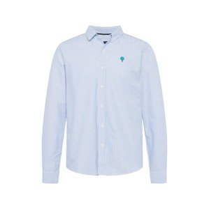 FAGUO Košile 'IVOY' kouřově modrá / bílá