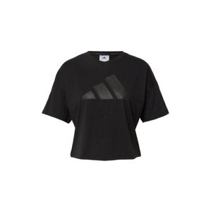 ADIDAS SPORTSWEAR Funkční tričko tmavě šedá / černá