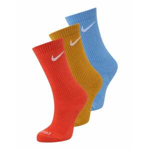 NIKE Sportovní ponožky  velbloudí / nebeská modř / červená / bílá