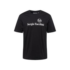 Sergio Tacchini Funkční tričko  černá / bílá