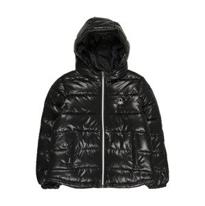 UNITED COLORS OF BENETTON Zimní bunda krémová / černá